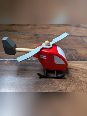 Wooden Helicopter Toy